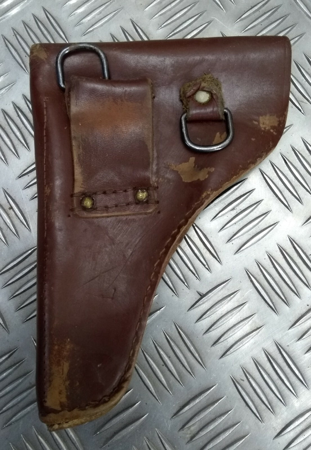 Vintage Holster Leather Unknown Pistol Side Arm Holster Faulty