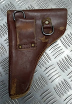Vintage Holster Leather Unknown Pistol Side Arm Holster Faulty