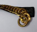 Vintage Bearskin Brass Chin Chain Strap For Royal Guards Busby's & Ceremonial