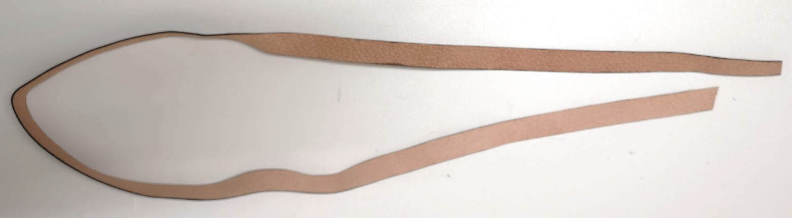 Sword Knot Strap Brown Leather Replacement Part 102cm