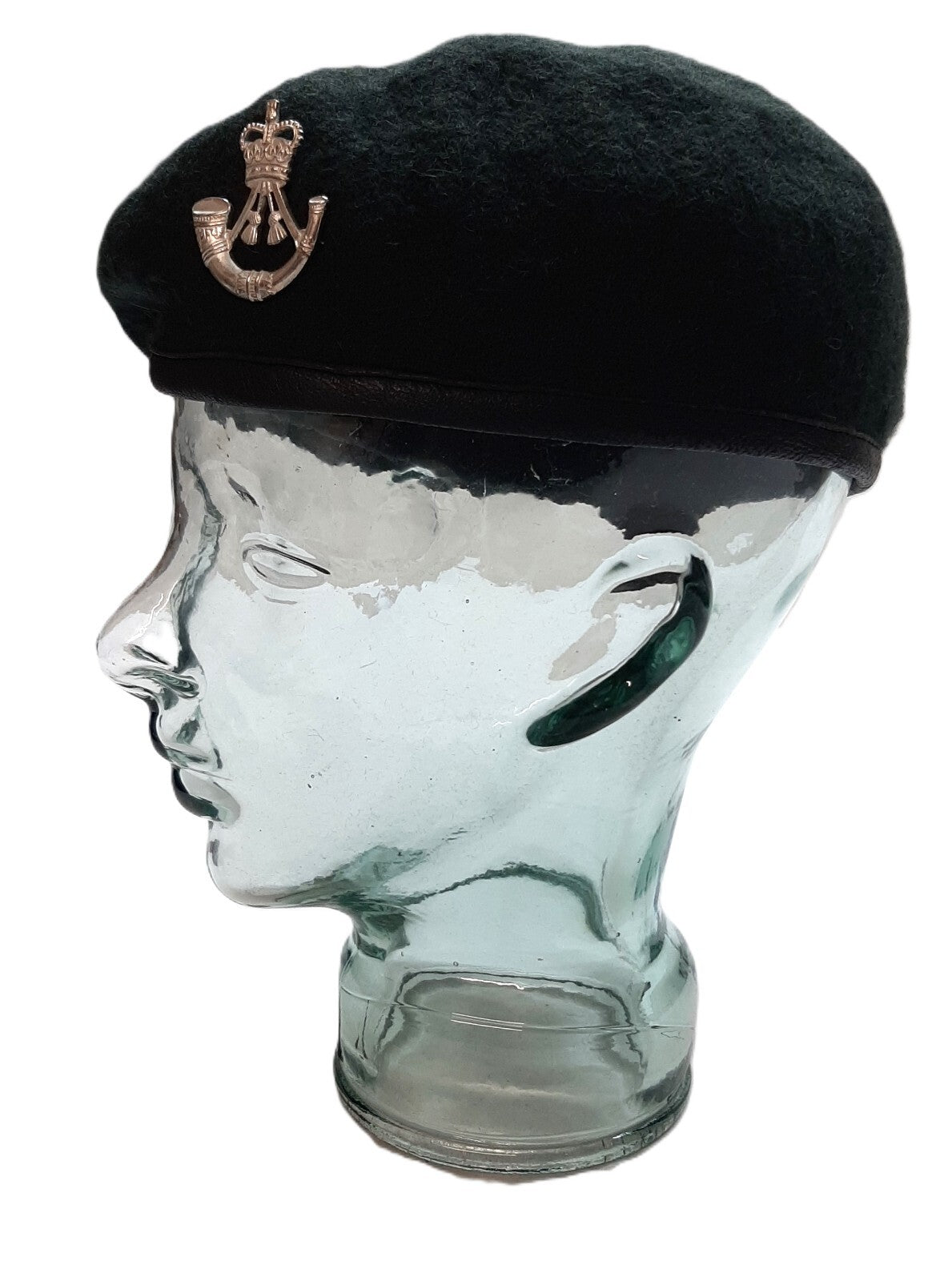 The Rifles Beret Green British Army Dress Uniform 100% Wool With Insignia