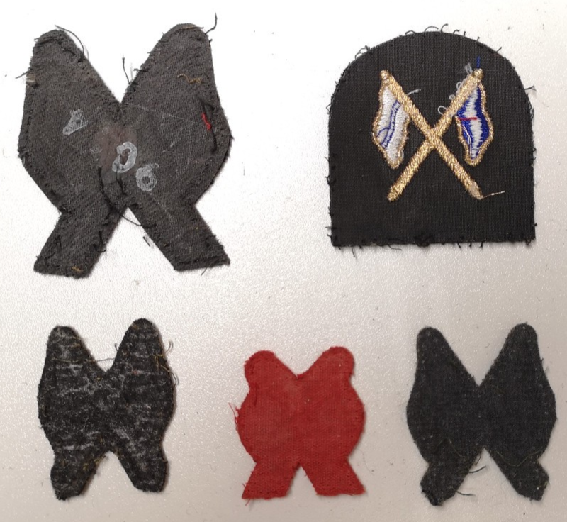 Signalling / Signallers Qualifications Wire Braided & Cloth Patches set of 5