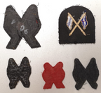 Signalling / Signallers Qualifications Wire Braided & Cloth Patches set of 5