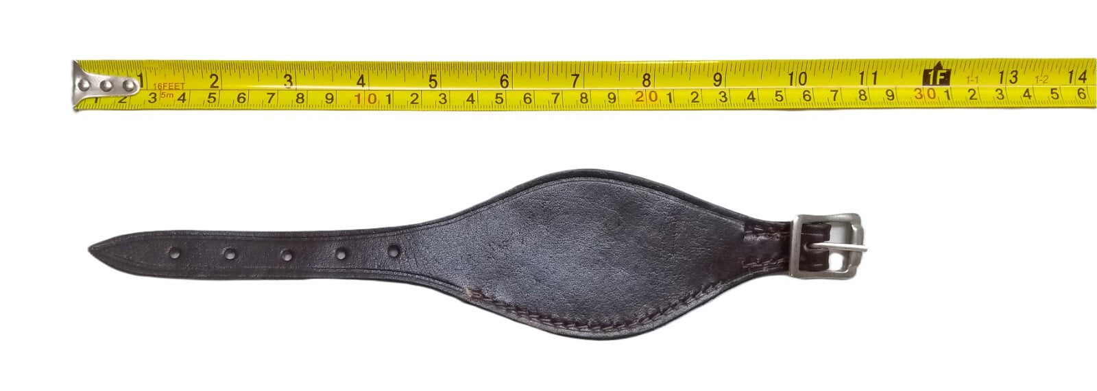 Army Rank Strap Dark Brown Heavy Duty British Pattern Leather On Size