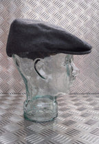 Dark Grey Wool Mix Quilt Lined Grandads Hat / Flat cap like Cheese Cutter Cap