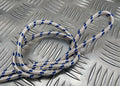 Genuine British Made Ceremonial & Parade Silver Blue Fleck Cord 2M RC11