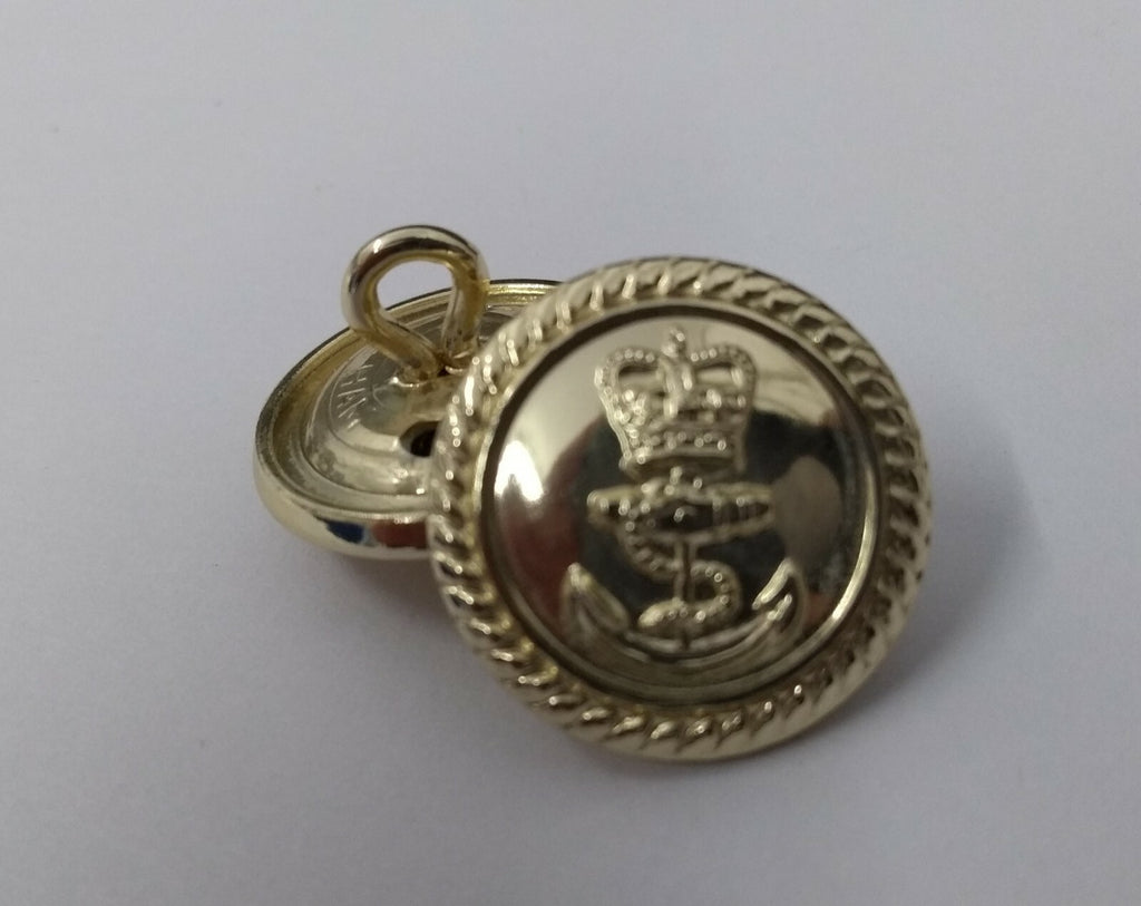 Genuine British Royal Navy RN Officers Mess Dress Buttons 18mm X2 NEW ASBT30
