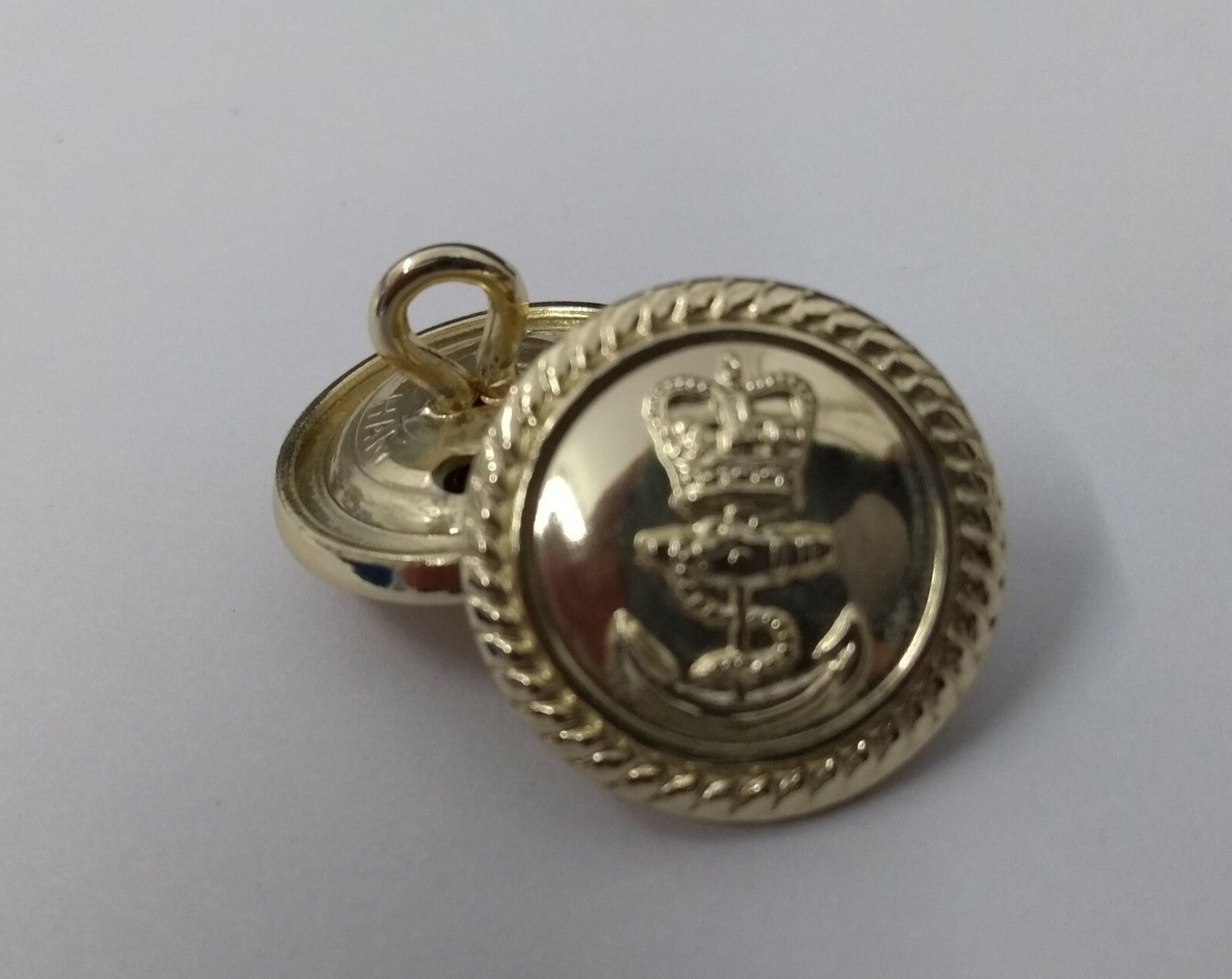 Genuine British Royal Navy RN Officers Mess Dress Buttons 18mm X2 NEW ASBT30