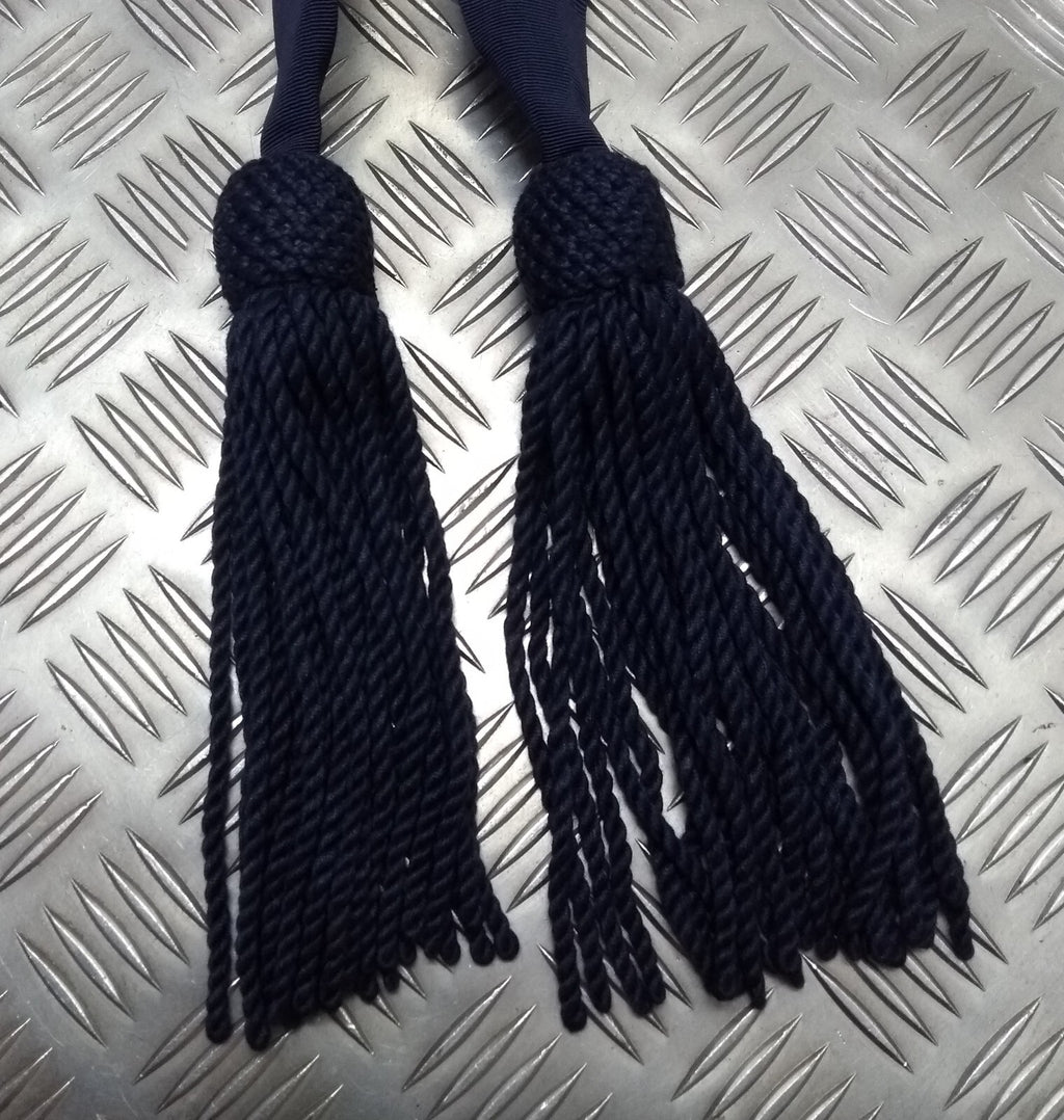 Navy Waist Sash With Tassels For Ceremonies Parades Dress