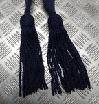 Navy Waist Sash With Tassels For Ceremonies Parades Dress