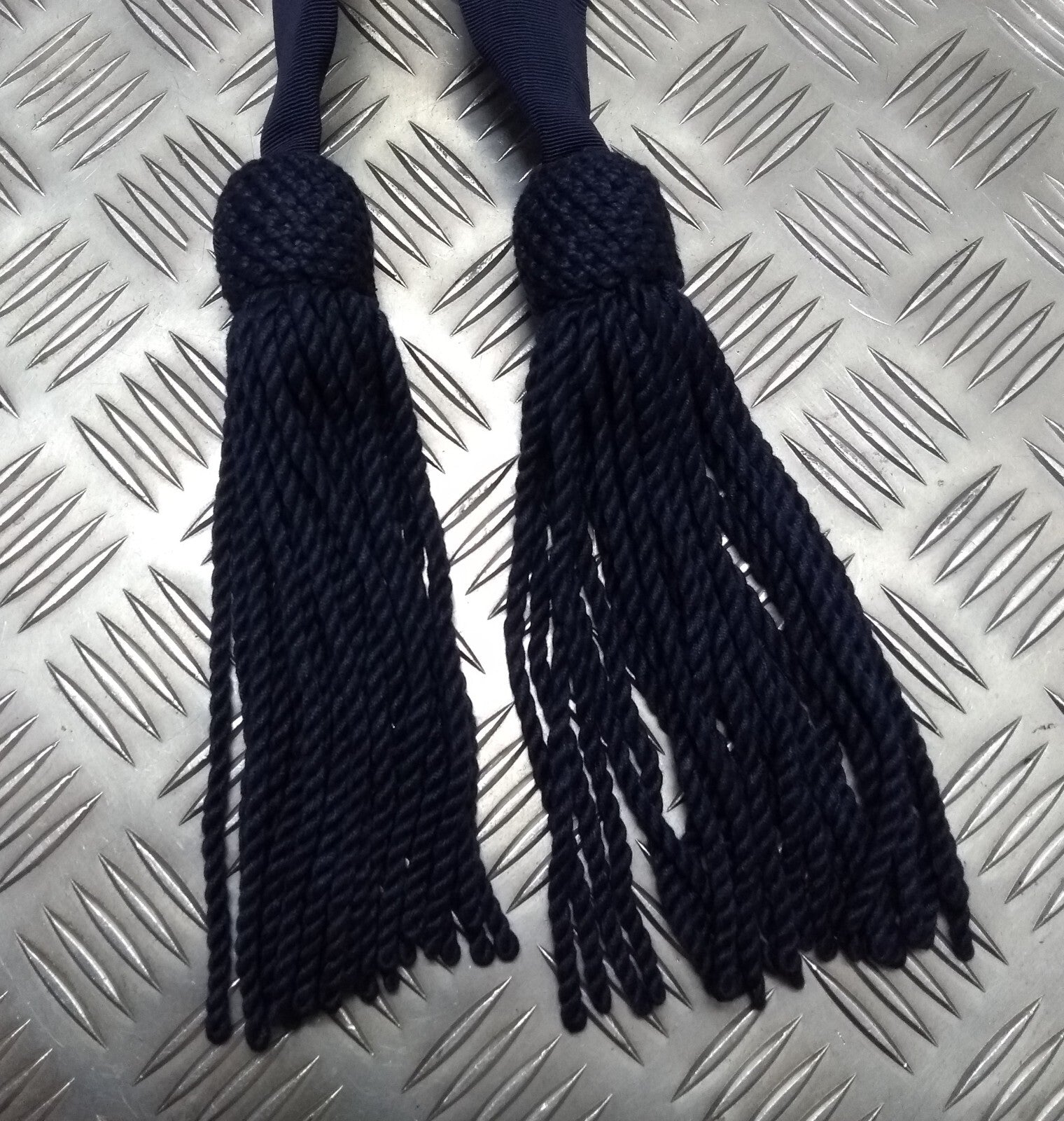 Navy Waist Sash With Tassels For Ceremonies Parades Dress