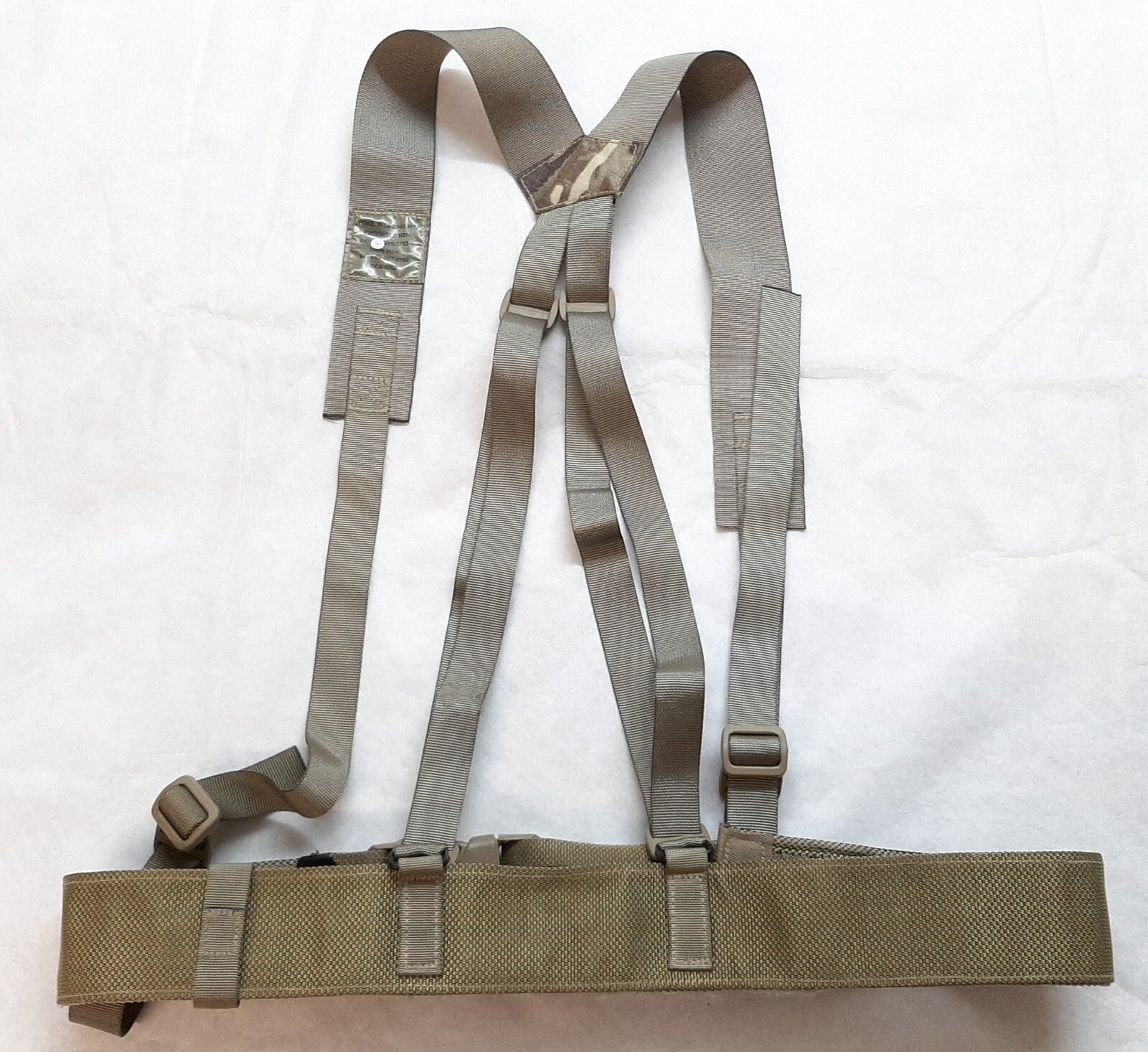 British Belt & Yoke Ensemble Harness & Load Cary Light Olive Waist Belt