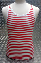 Russian Soviet USSR CCCP Style Stripy Sailors Telnyashka Red Vest All Sizes NEW