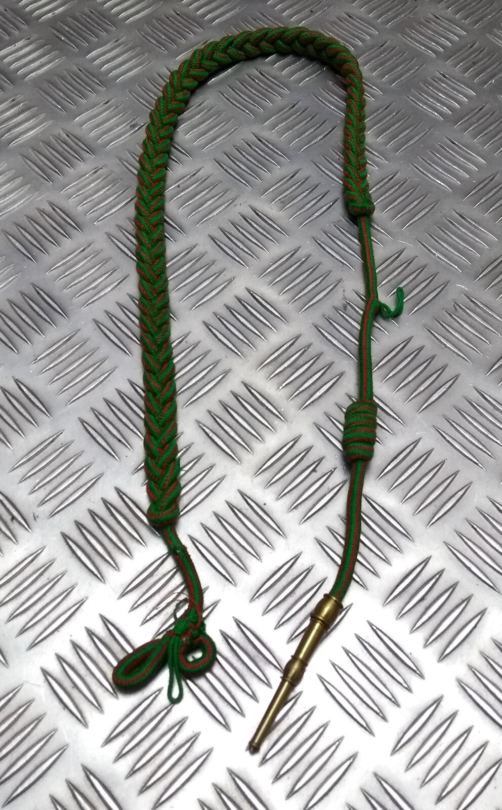 Vintage Aiguillette Officers Dress Cord For Ceremonial & Parade Gold Tip Ends