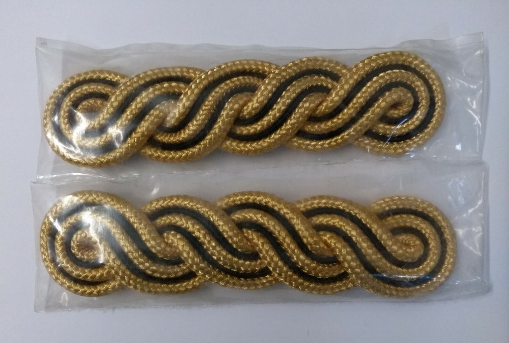 Infantry Regiments Warrant Officer Class 1 (WO1) Epaulette Black & Gold 1 Pair