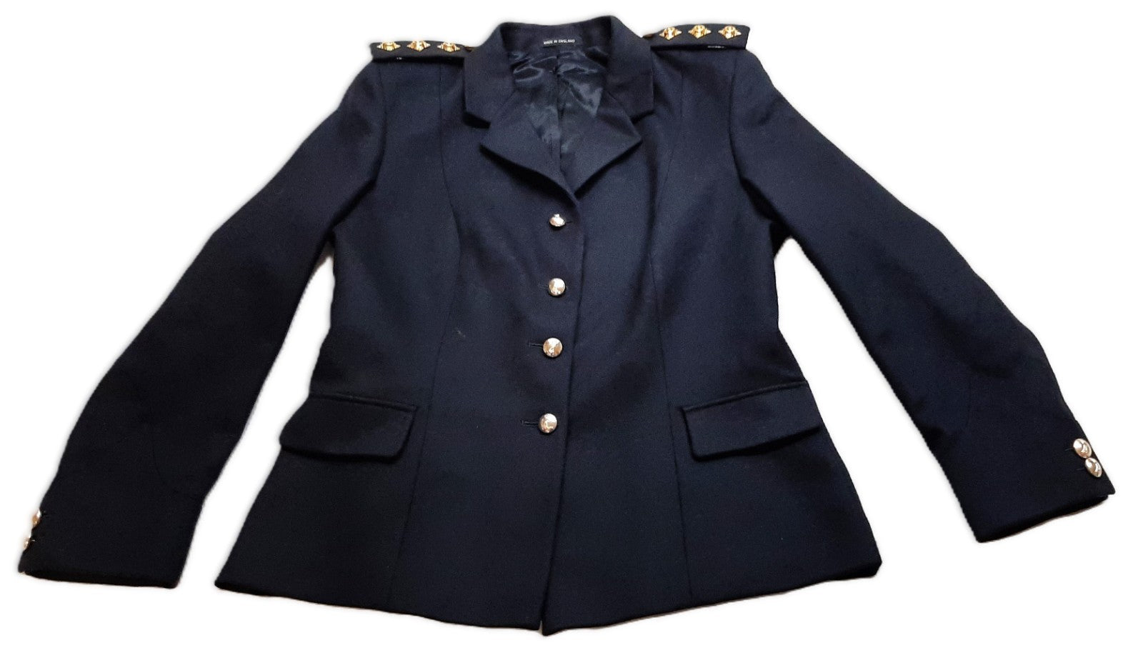Samuel Bros Blues No1 Jacket Dress Female with Shoulder Pips QARANC Pattern