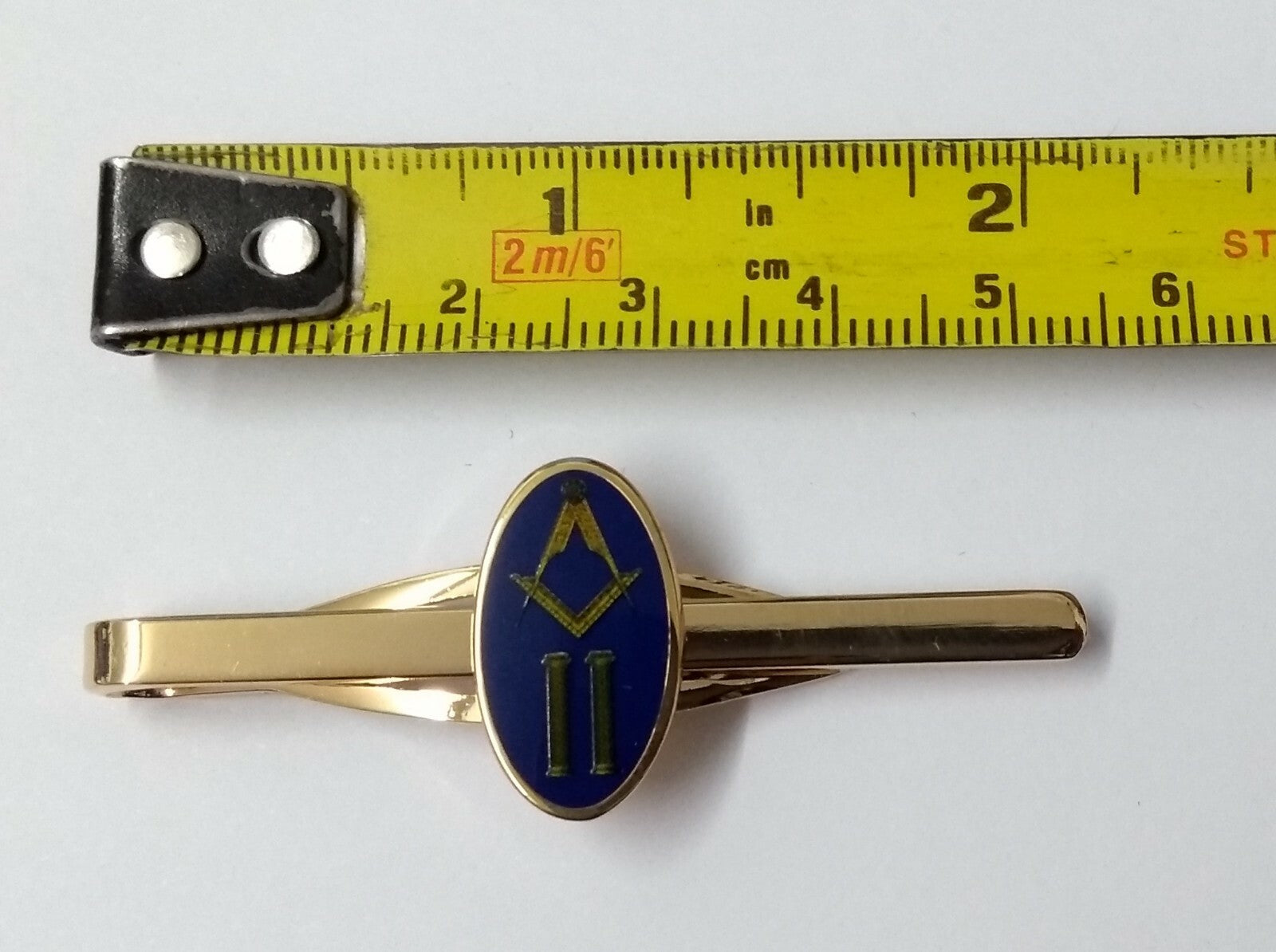 Genuine British Made Decorative Insignia Masonic Gold Coloured Tie Clip