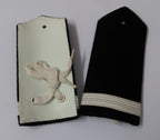 Shoulder Boards Epaulette Black with Silver Stripe Fancy Dress