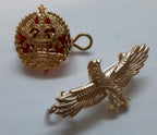 Badges and Buttons British Made 17 Piece Set For Collectors
