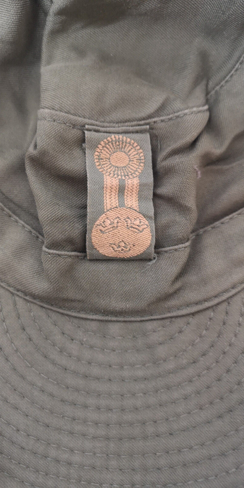Swedish Army Green M59 Combat Fatigue Baseball Cap Hat with Green Officers Badge