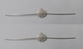 Small Insignia Badges British Made Obsolete Stock Long Double Prong Fixing