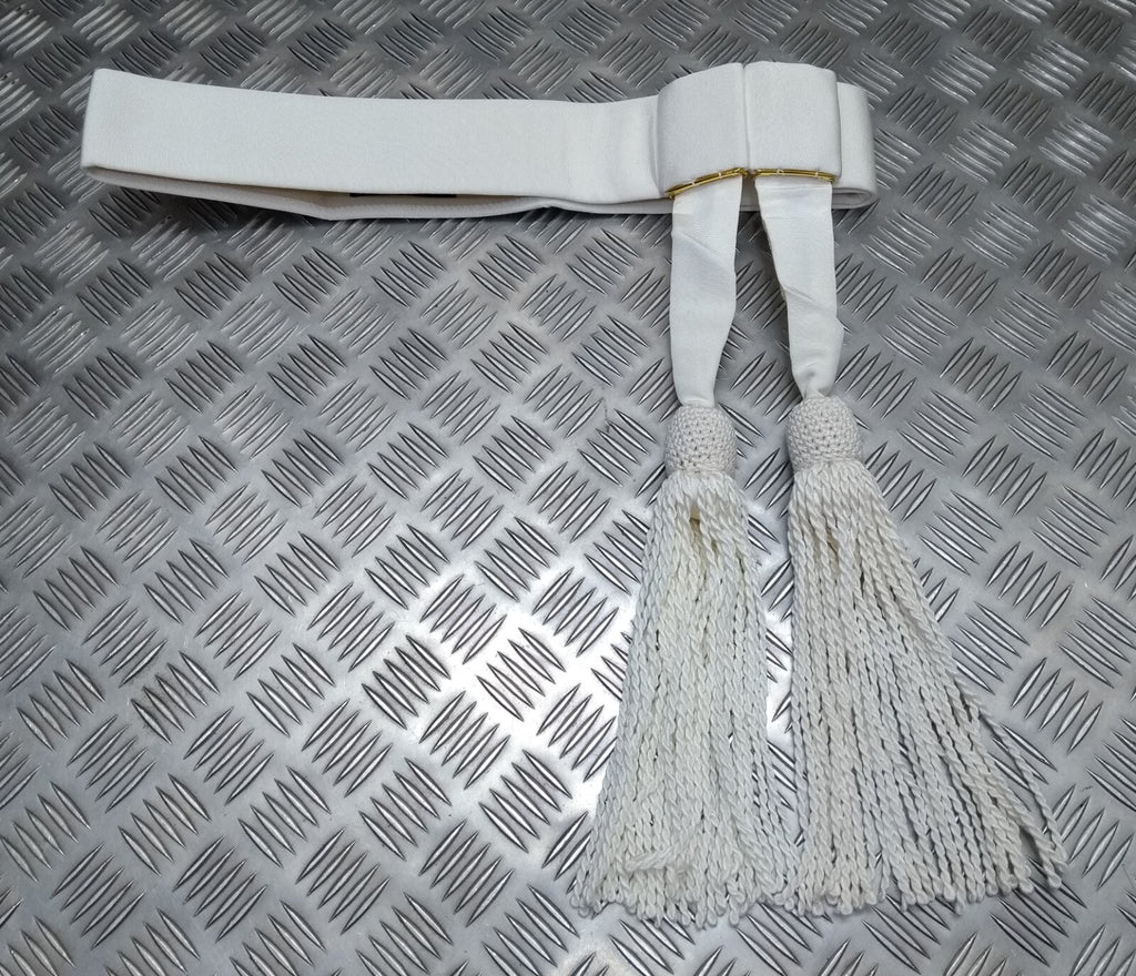 Officers Waist Sash Off / White No1 Uniform Dress Ceremonial & Parade Duties