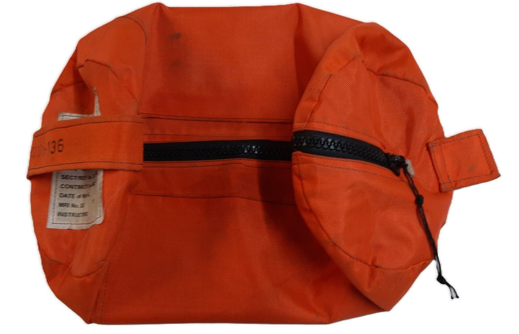 Orange Grab Bag British Navy RAF Royal Air Force Immersion Stowaway Nylon Holdall With Handle