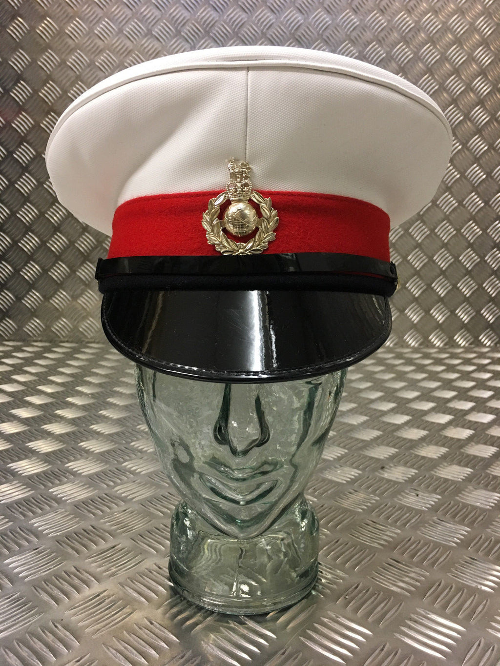 Royal Marines RM Peaked Dress Cap Male Captains Hat British - All sizes