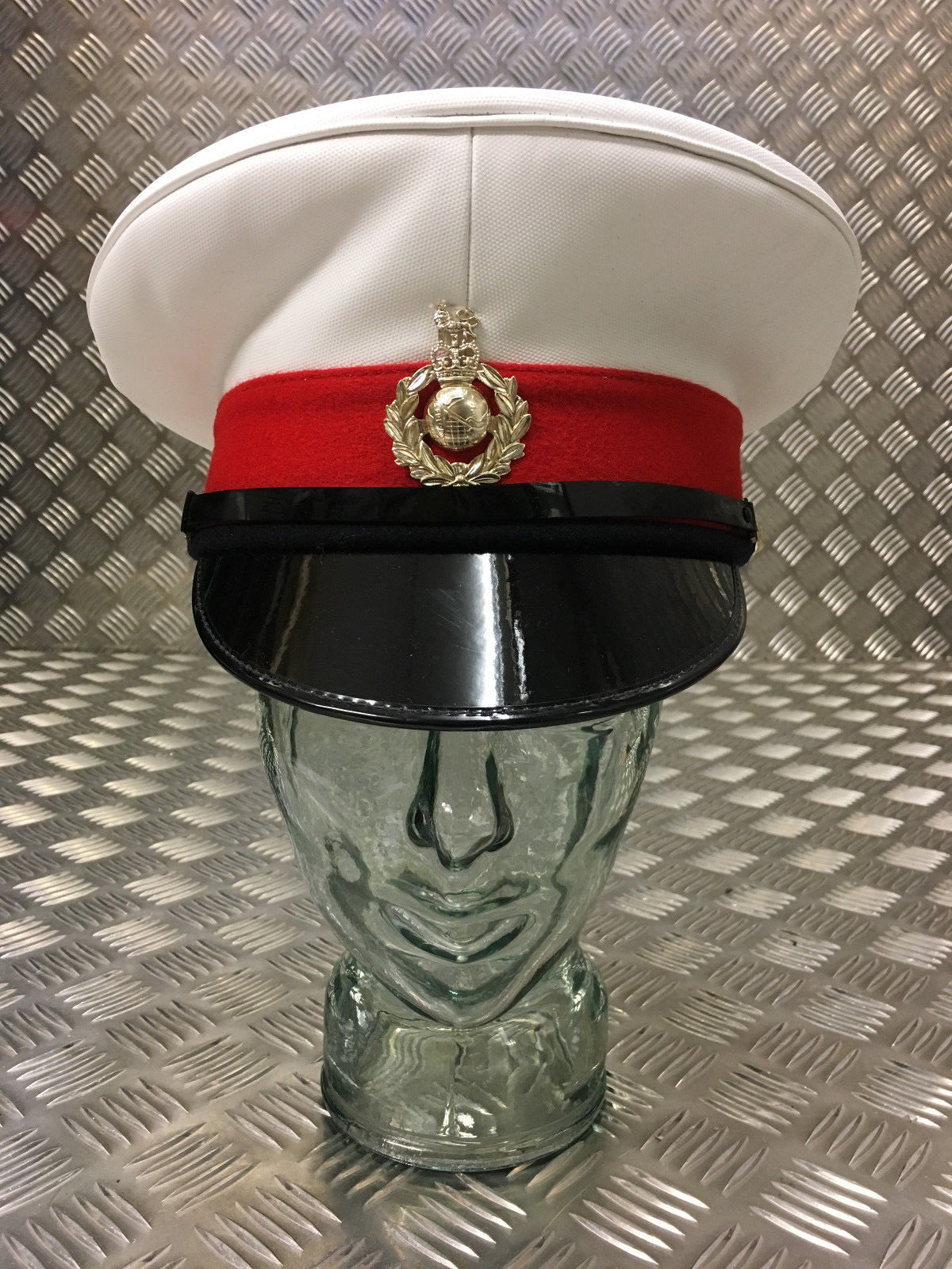 Royal Marines RM Peaked Dress Cap Male Captains Hat British - All sizes
