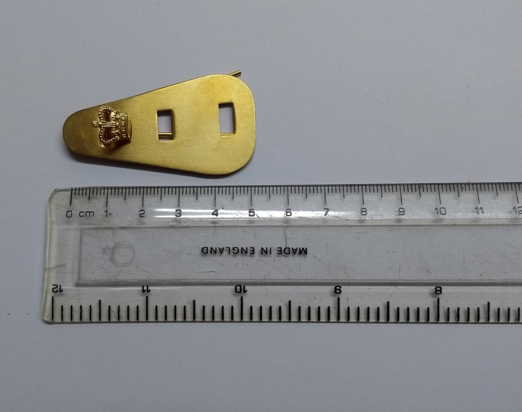 Signals Small Crown For Hat / Cap Badges With Double Back Plate And Split Pin