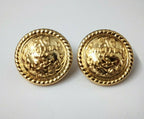 Genuine Nigerian Navy Issue Eagle and Anchor Insignia Ring Back Buttons X2 V0344