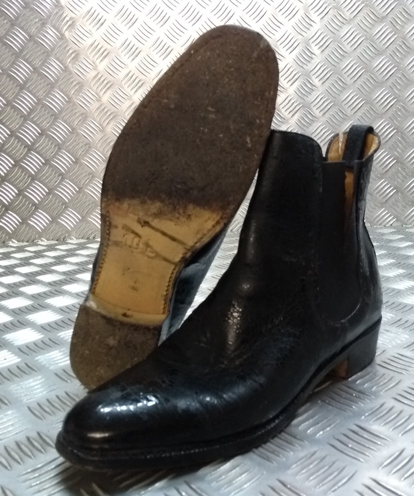 HCav Chelsea Boots British Army Cavalry Uniform With Spur House Size 10 L FAULTY