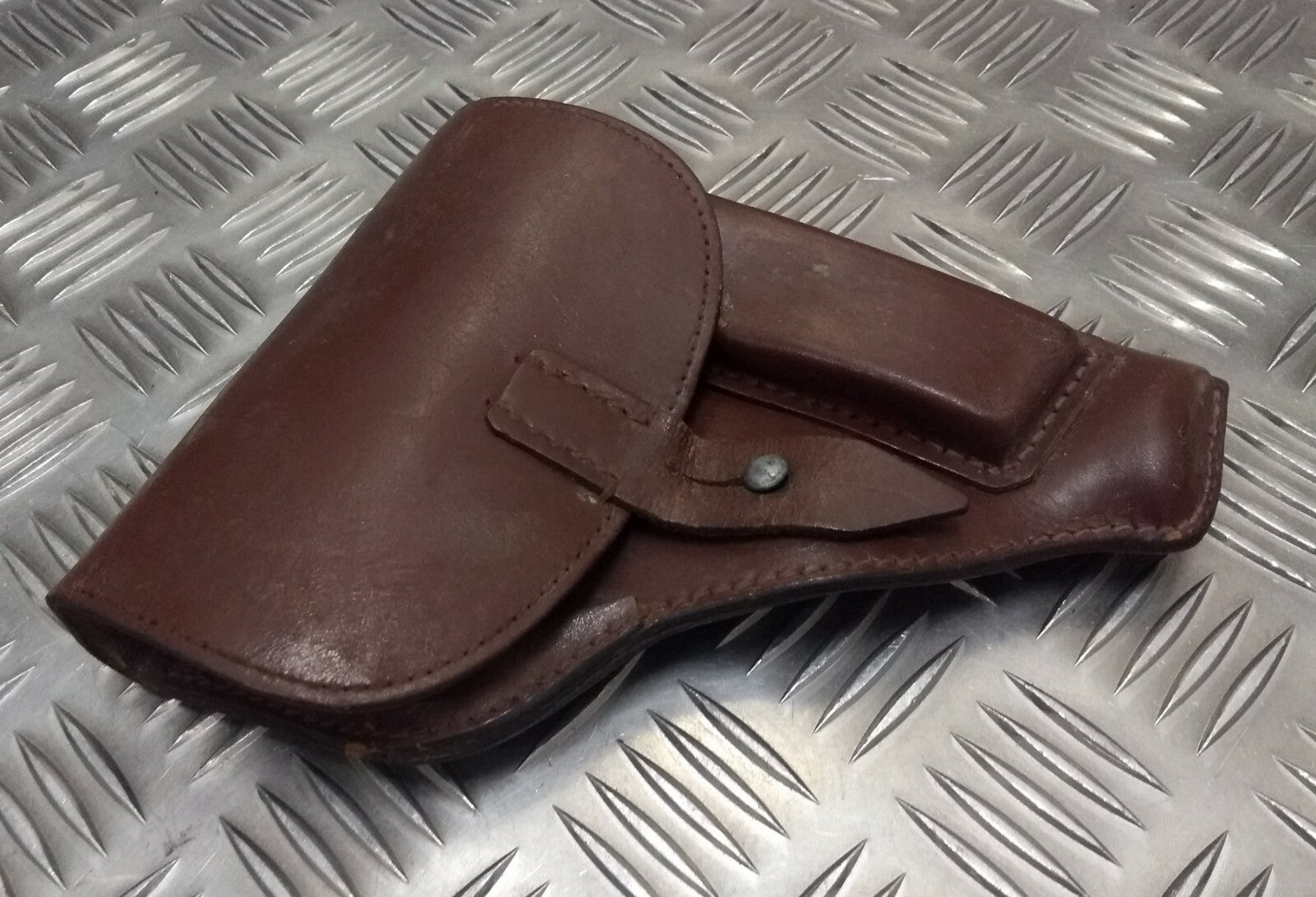 Genuine Vintage Eastern Bloc Tan Leather Unknow Pistol Holster