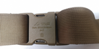 Khaki / Tan 30" x 38mm Extender Straps with Woo Jin Duraflex Dual Stealth Buckle