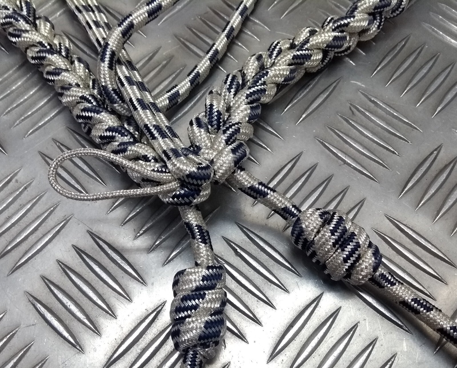 Oman Silver Aiguillette Senior Officer Blue Fleck Ceremonial UK Made