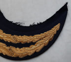 General Officer Peak British Oak Leaf Gold Wire Sprig Dress Hat Visor