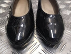 Genuine British WRAF WRNS WRAC Woman's Service Court Patent Leather Shoes