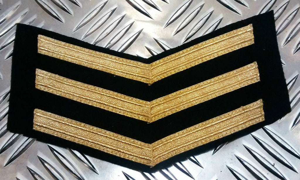 No1 Naval Chevrons 3 Bar Good Conduct Stripes Chief Petty OFC CPO New