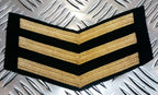 No1 Naval Chevrons 3 Bar Good Conduct Stripes Chief Petty OFC CPO New
