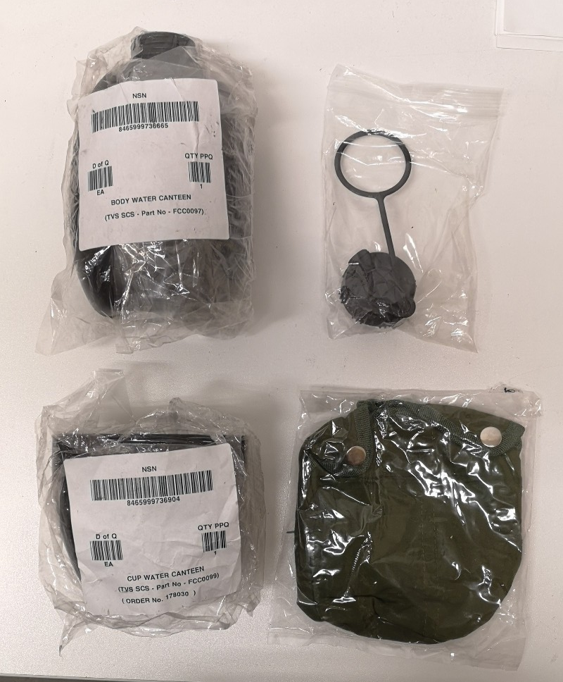 Osprey 58 Pattern Mug/Cup Water Canteen Retainer Cap and Cover Set