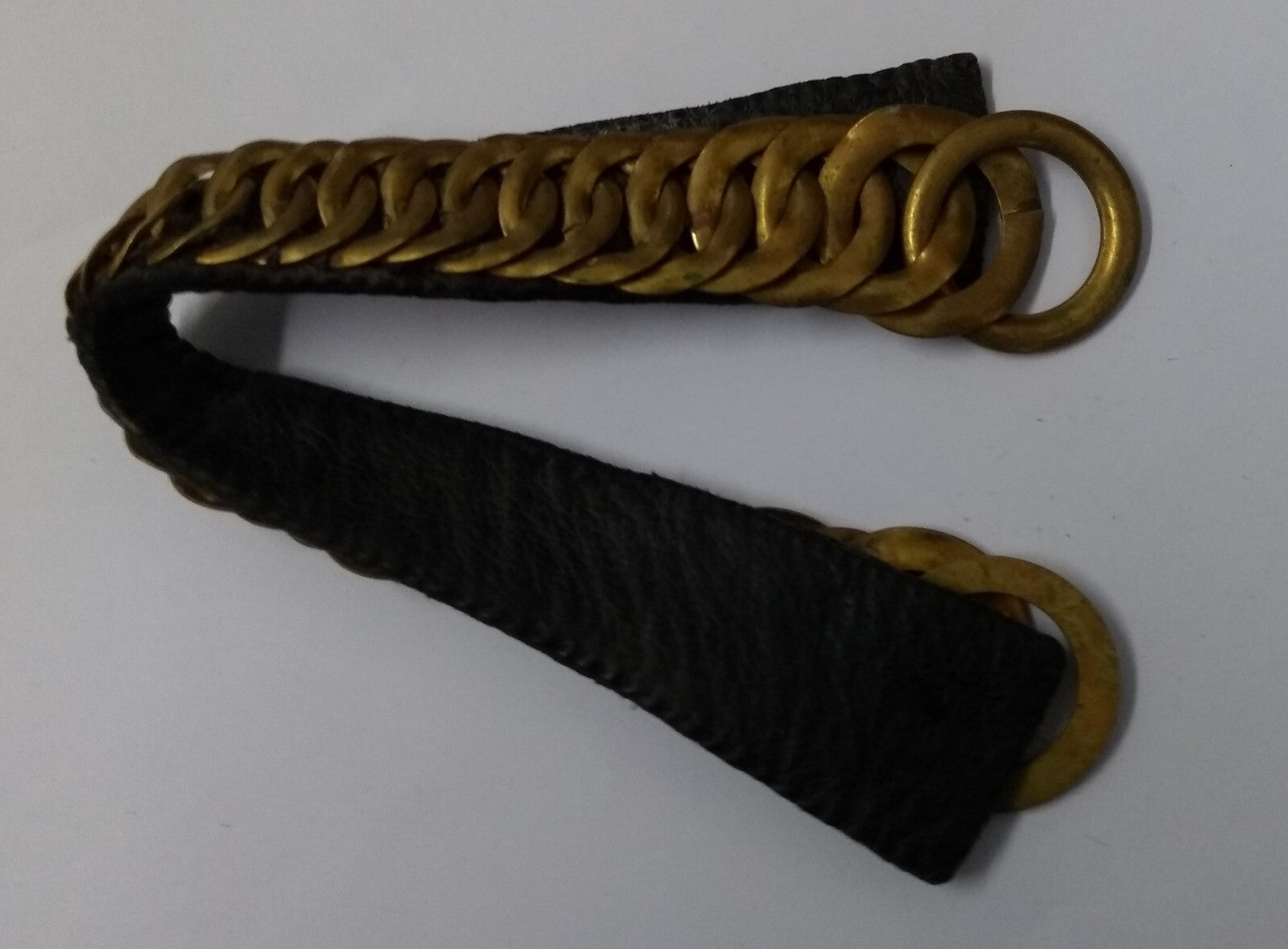 Vintage Bearskin Brass Chin Chain Strap For Royal Guards Busby's & Ceremonial