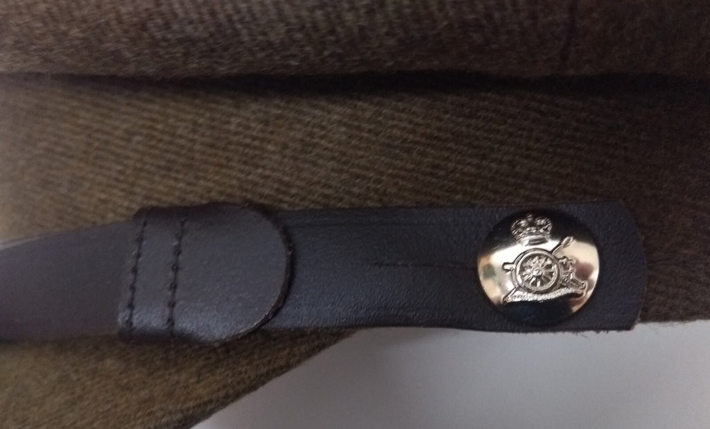 No2 Officer Hat Artillery British Army Full Insignia & Chin Strap Goldings 55cm
