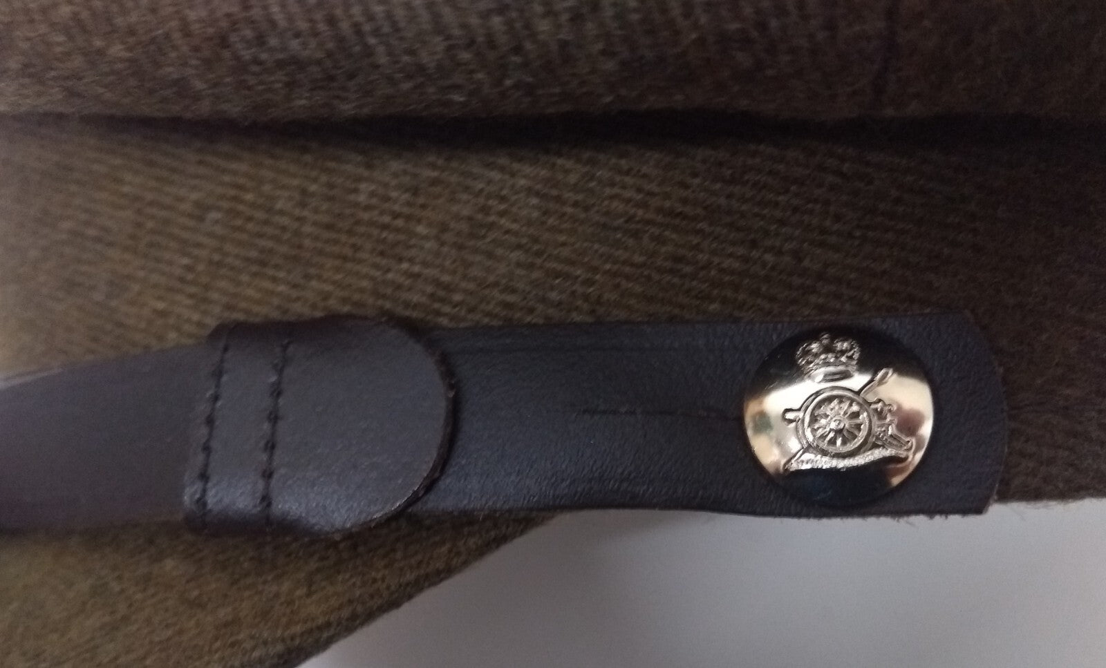 No2 Officer Hat Artillery British Army Full Insignia & Chin Strap Goldings 55cm