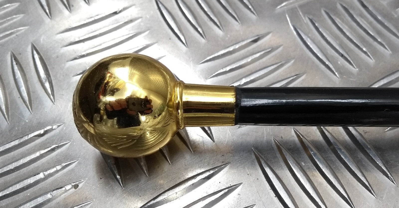 Genuine British Made Bahrain Insignia Officers Swagger Stick Short Cane