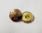 Genuine Issue Spread Wing Eagle Insignia Ring Back Buttons X2 V0403
