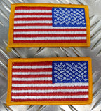 US / Sew-on American Flag Right Shoulder (Reversed)- NEW