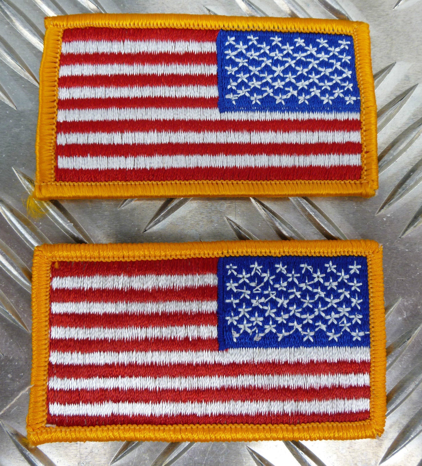 US / Sew-on American Flag Right Shoulder (Reversed)- NEW
