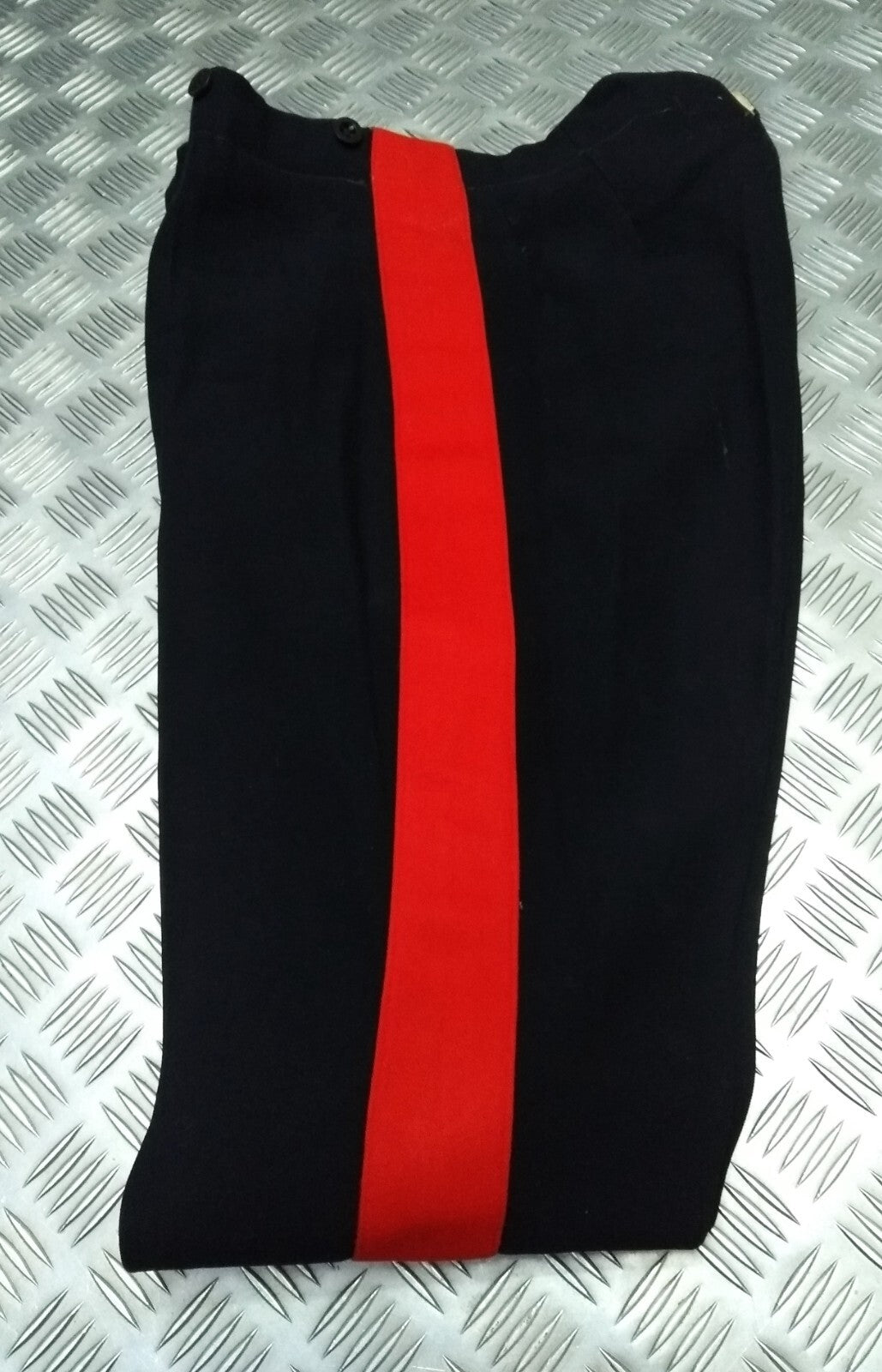 Vintage No1 Trousers Wide Red Stripe By Moss Bros London LTD with Defects