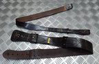 Sam Browne Brown Leather Belt & Shoulder Strap British Issue No Main Buckle