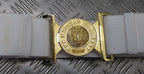 Mercian Regiment White Courlene Parade Belt With Buckle